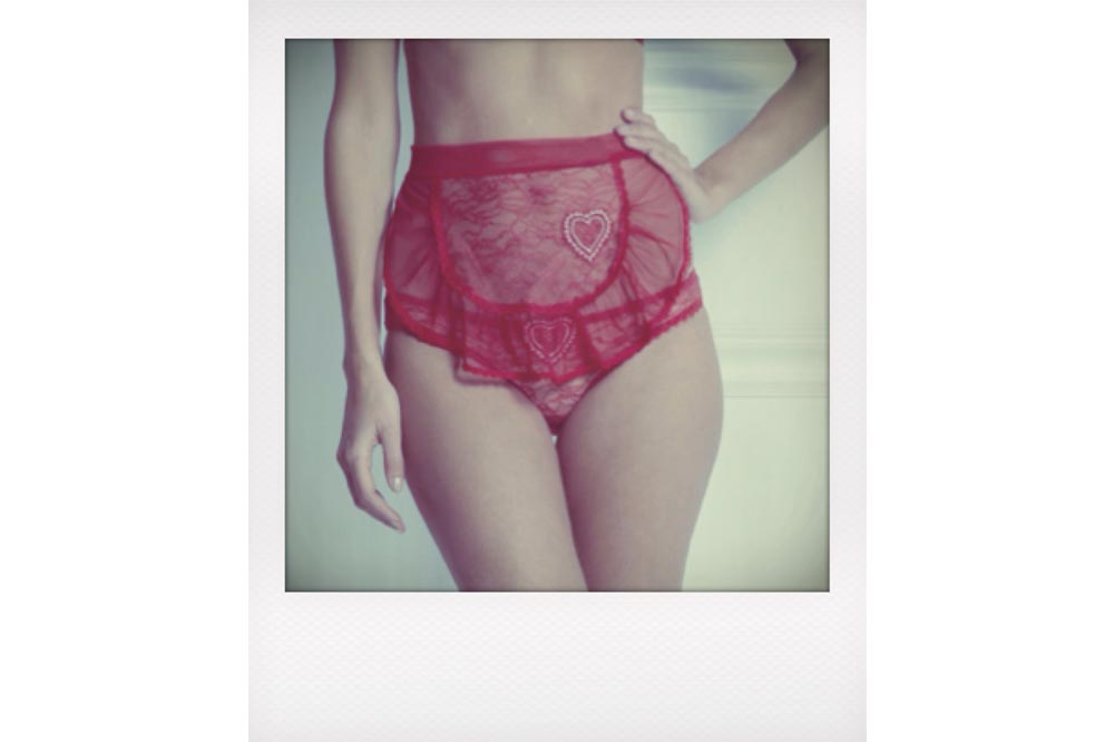 Esthar red apron by L'agent by Agent Provocateur