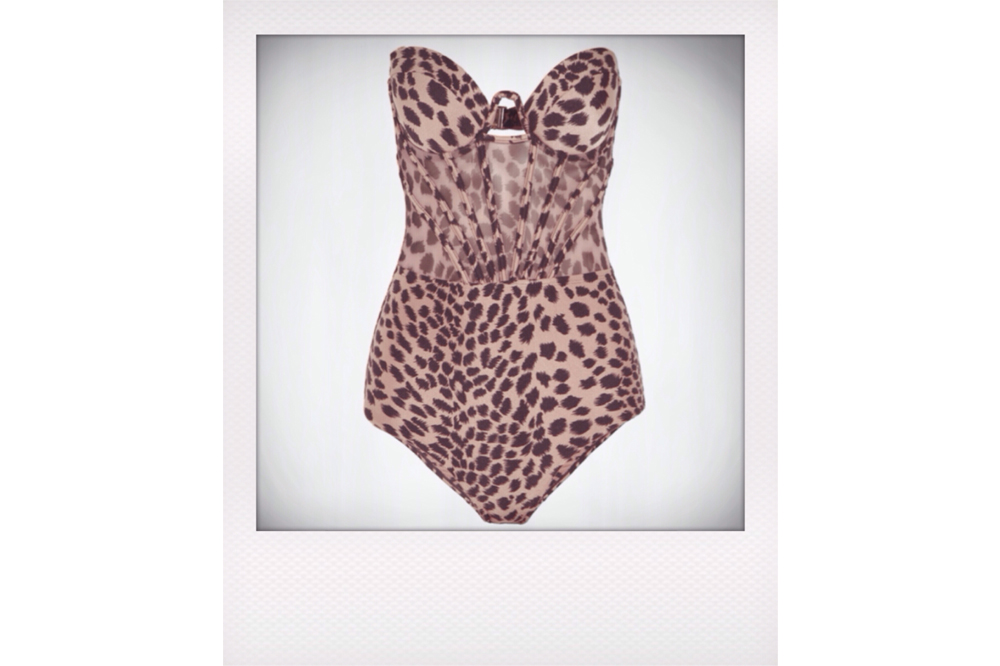 Zimmerman Writer animal print cutout swimsuit, $350